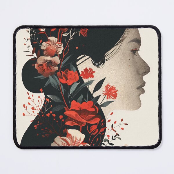 Item preview, Blooming Thoughts: Feminist Floral Portrai designed and sold by Mulakart.