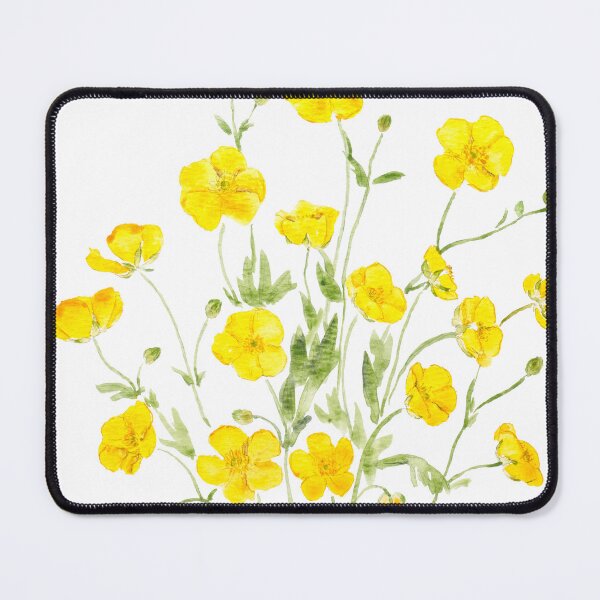Item preview, yellow buttercup bouquet hand painted  designed and sold by ColorandColor.