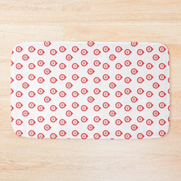 Item preview, sticker pack, red Numbers, location point, 6-7-8-9-10 designed and sold by Numbers-Art.