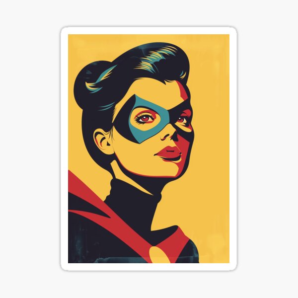 Item preview, Iconic Superheroine: Pop Art Hero designed and sold by Mulakart.