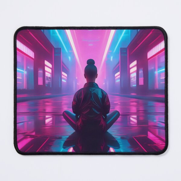 Item preview, Cyberpunk Meditation designed and sold by Pokemondundee.