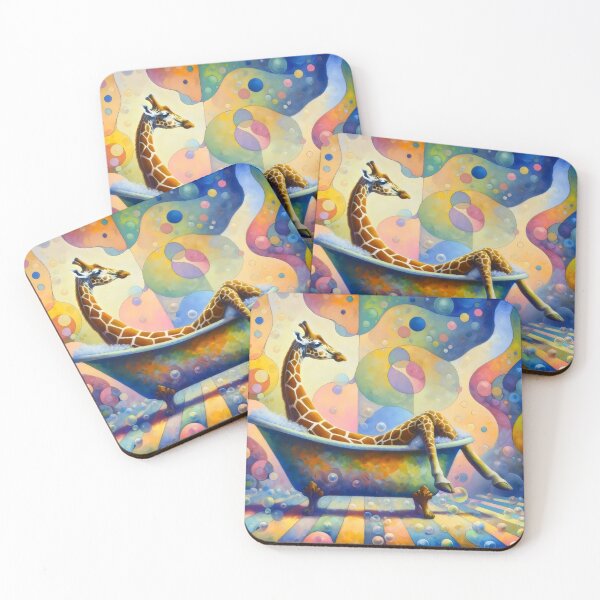 Item preview, Giraffe in the bathtub designed and sold by Magdalena-7.