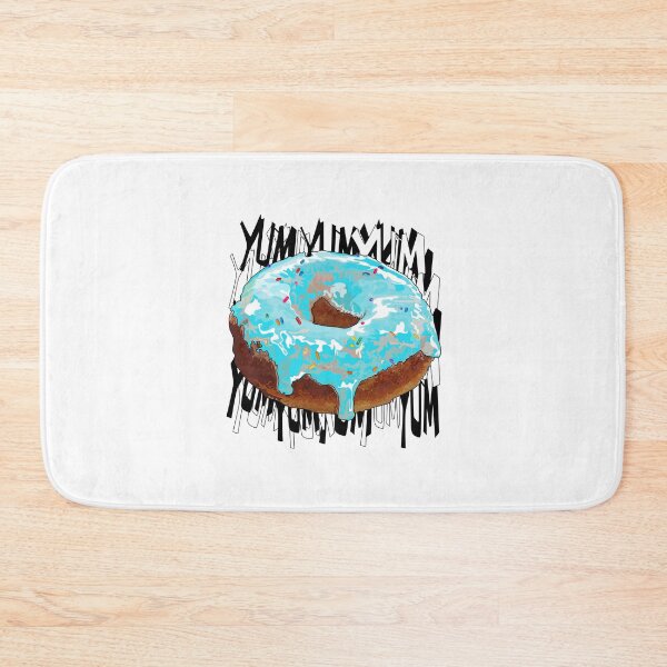Item preview, Turquoise icing donut with sprinkles (graffiti) designed and sold by m-yoga-store.