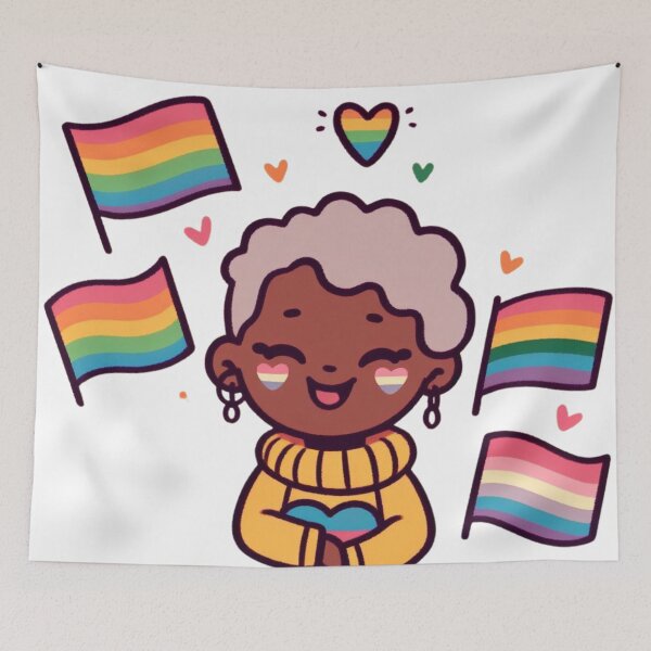 Item preview, pride flags designed and sold by tipitoes.