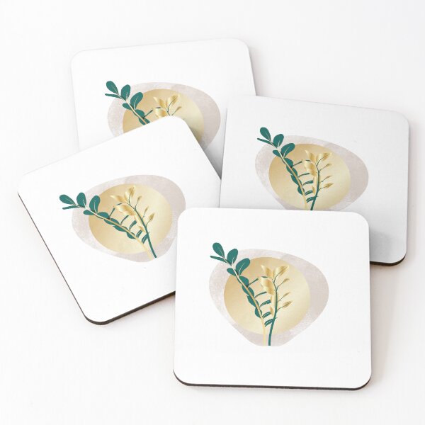 Item preview, Botanical and gold abstract wall arts vector collection. designed and sold by Lovers-Friends.