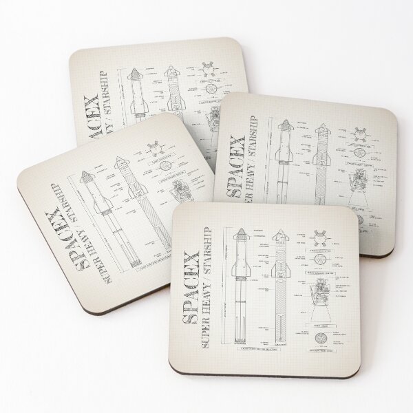 Item preview, SpaceX: Super Heavy / Starship (Vertical Ivory Brown) designed and sold by BGALAXY.