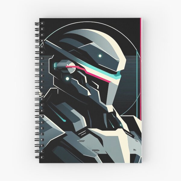 Item preview, Futuristic knight with neon highlights designed and sold by SunkenCost.