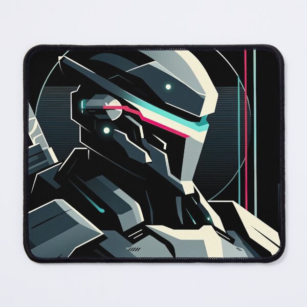 Item preview, Futuristic knight with neon highlights designed and sold by SunkenCost.