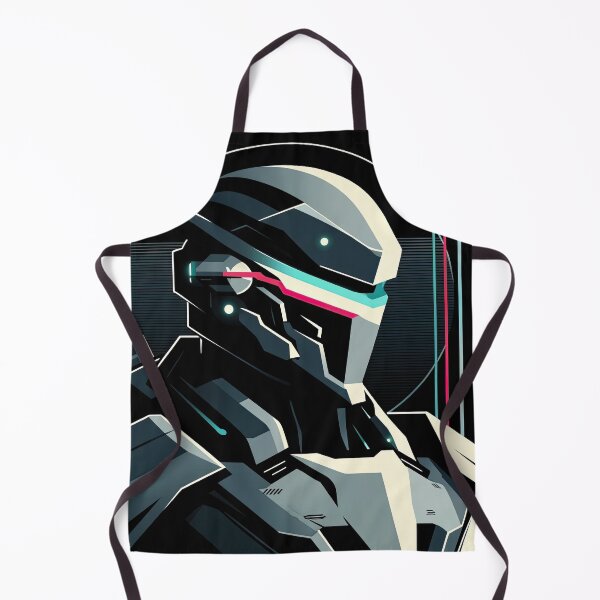 Item preview, Futuristic knight with neon highlights designed and sold by SunkenCost.