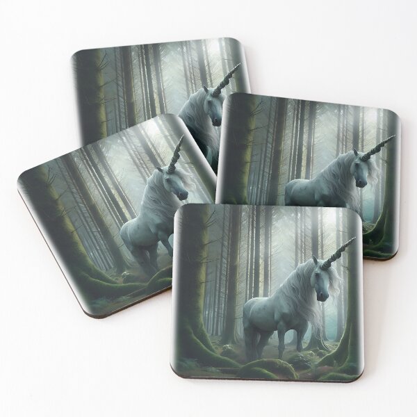 Item preview, lonely unicorn in the forest designed and sold by HerbertFlenner.