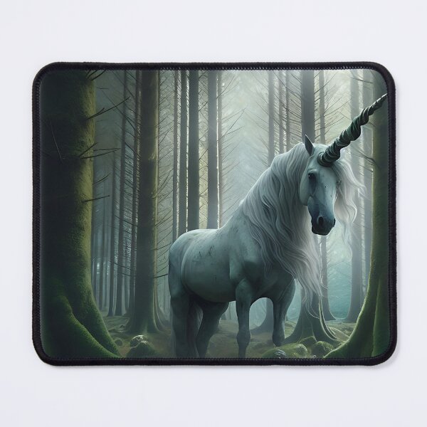 Item preview, lonely unicorn in the forest designed and sold by HerbertFlenner.