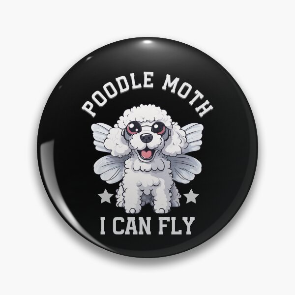 Item preview, Poodle moth designed and sold by VibeStyleShop.