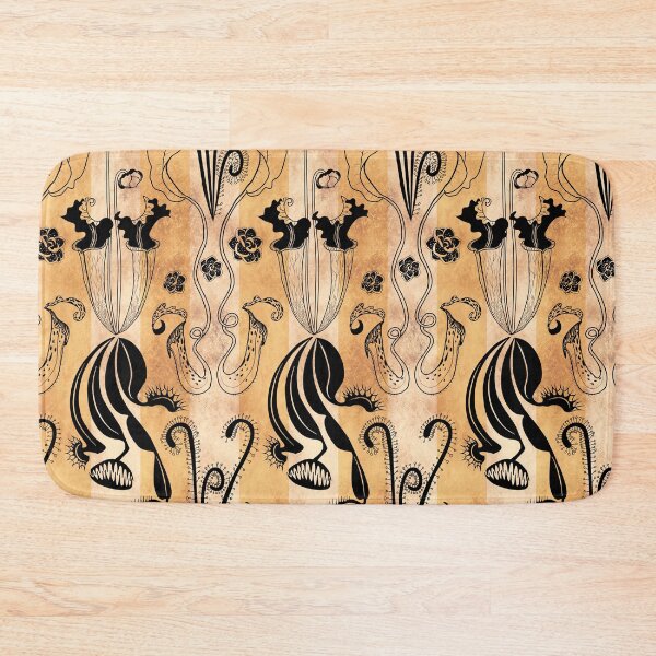Item preview, Carnivorous garden - black on copper texture designed and sold by kobyakov.