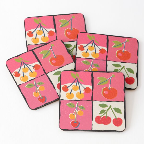 Item preview, Cherry Collection Risograph Print designed and sold by KokoroCreations.