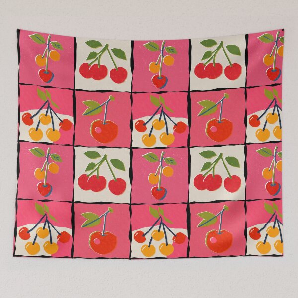 Item preview, Cherry Collection Risograph Print designed and sold by KokoroCreations.