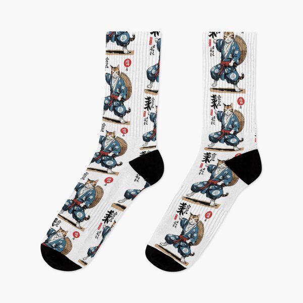 Item preview, Samurai Cat Vintage Ukiyo-E Asian Style designed and sold by LuminOrb.