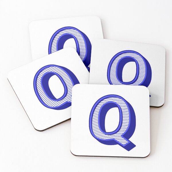 Item preview, 3D Alphabet Letter Q - Bold Typography Design - Uppercase Alphabet Artwork designed and sold by uncoXab.