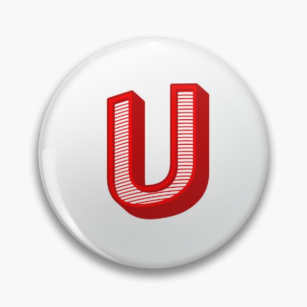 Item preview, 3D Alphabet Letter U - Bold Typography Design - Uppercase Alphabet Artwork designed and sold by uncoXab.