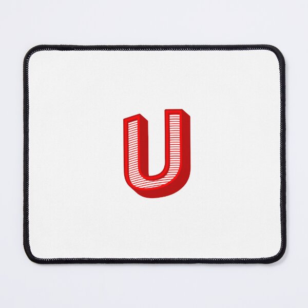 Item preview, 3D Alphabet Letter U - Bold Typography Design - Uppercase Alphabet Artwork designed and sold by uncoXab.