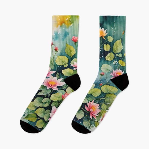 Item preview, Watercolor Flower Pattern designed and sold by REALDesign-Shop.