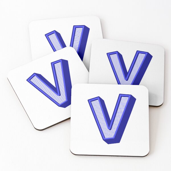 Item preview, 3D Alphabet Letter V - Bold Typography Design - Uppercase Alphabet Artwork designed and sold by uncoXab.