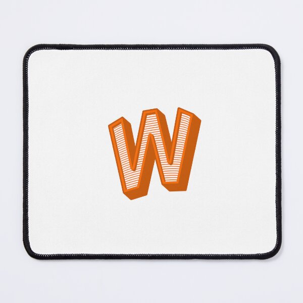 Item preview, 3D Alphabet Letter W - Bold Typography Design - Uppercase Alphabet Artwork designed and sold by uncoXab.