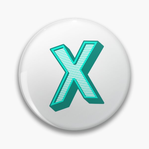 Item preview, 3D Alphabet Letter X - Bold Typography Design - Uppercase Alphabet Artwork designed and sold by uncoXab.