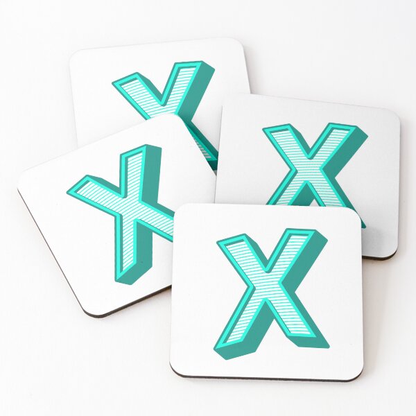 Item preview, 3D Alphabet Letter X - Bold Typography Design - Uppercase Alphabet Artwork designed and sold by uncoXab.
