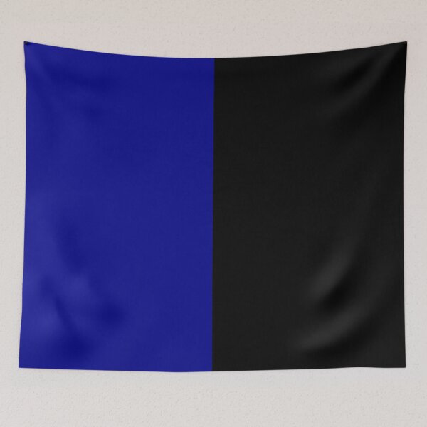 Item preview, Blue Black Two Tone Color Split designed and sold by PatternTitan.
