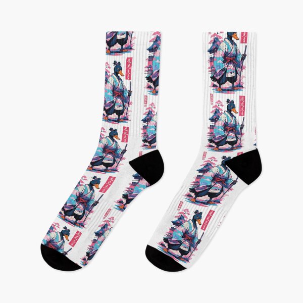 Item preview, Samurai Duck Aesthetic Vaporwave Style Japanese designed and sold by LuminOrb.
