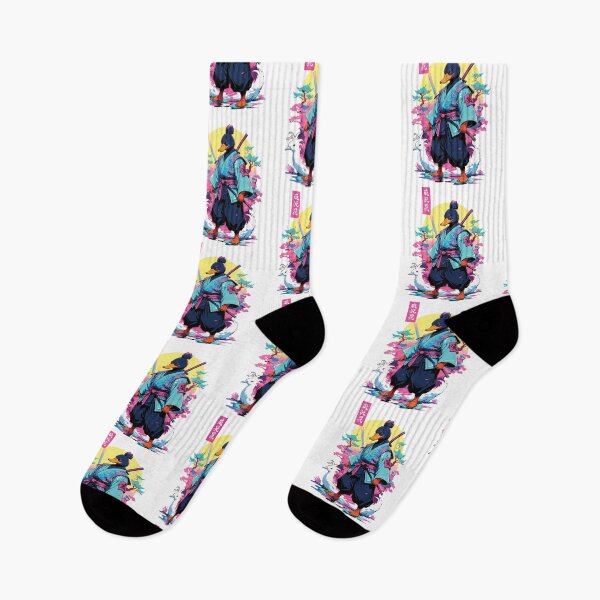 Item preview, Samurai Duck Aesthetic Vaporwave Style Japan Art designed and sold by LuminOrb.