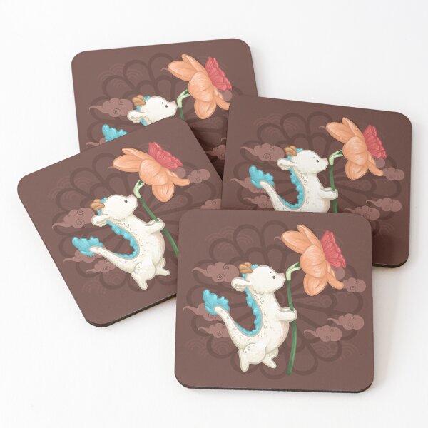 Item preview, White Dragon Holding a Daffodil Flower designed and sold by Khotekmei.