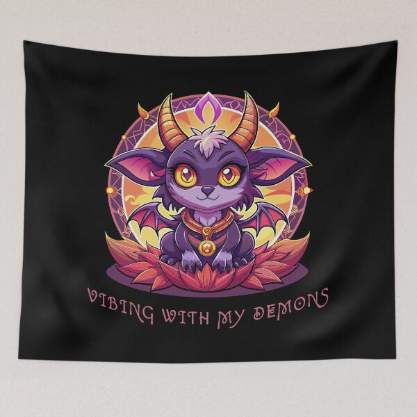 Item preview, Vibing with my demons designed and sold by onemoremask.