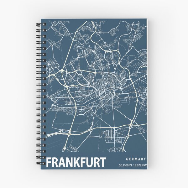 Item preview, Frankfurt Blueprint City Map designed and sold by Peek-Designs.