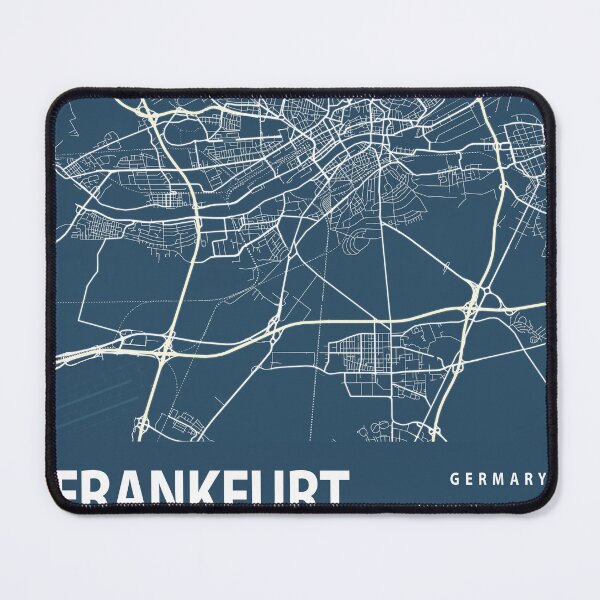 Item preview, Frankfurt Blueprint City Map designed and sold by Peek-Designs.