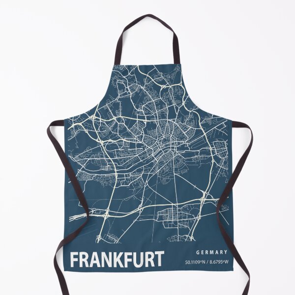 Item preview, Frankfurt Blueprint City Map designed and sold by Peek-Designs.