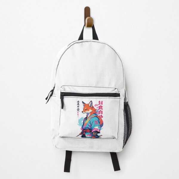 Item preview, Kitsune Samurai Fox Aesthetic Vaporwave Style designed and sold by LuminOrb.
