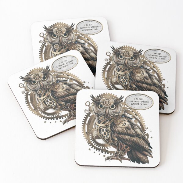 Item preview, Steampunk Owl Clockwork Watcher designed and sold by behnay.
