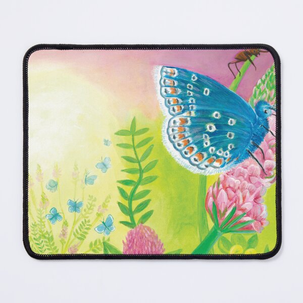 Item preview, Polyommatus thersites - Chapman's Blue Butterflies of Flowery Grassland designed and sold by Julia Doria.