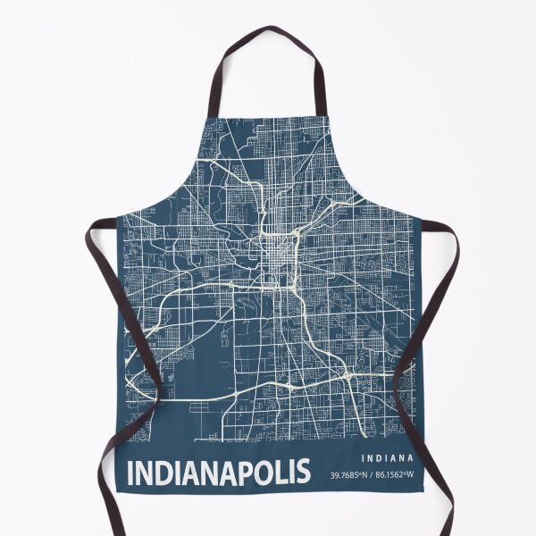 Item preview, Indianapolis Blueprint City Map designed and sold by Peek-Designs.