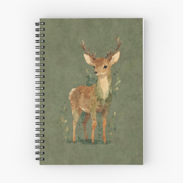 Aperçu de l'œuvre Watercolor deer créée et vendue par PatternPuppy.