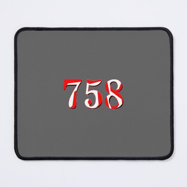 Item preview, number seven hundred and fifty-eight digit 758 order sequence team member age designed and sold by 4rpixs.