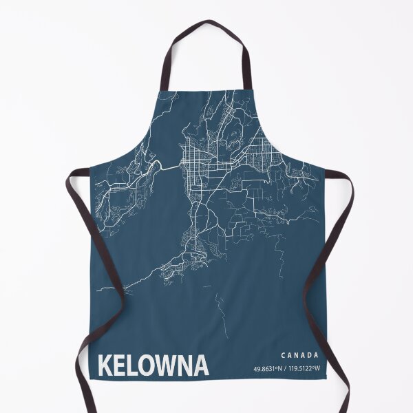 Item preview, Kelowna Blueprint City Map designed and sold by Peek-Designs.