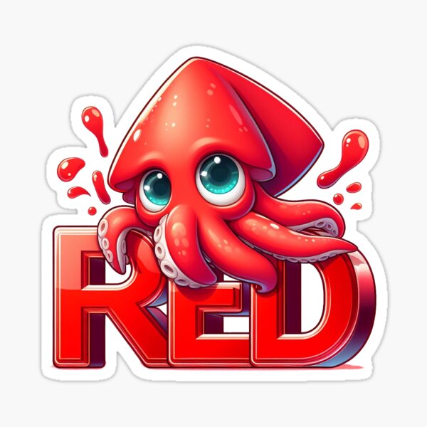 Item preview, Squid Red designed and sold by DraMong.