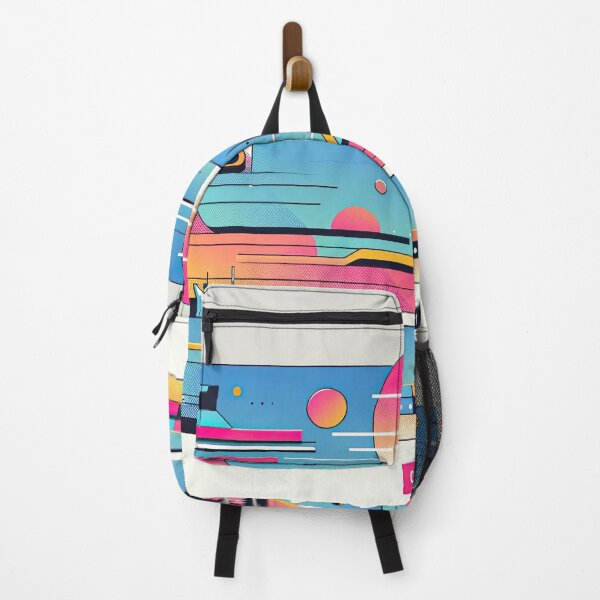 Item preview, Colorful futuristic anime inspired abstract scene designed and sold by SunkenCost.