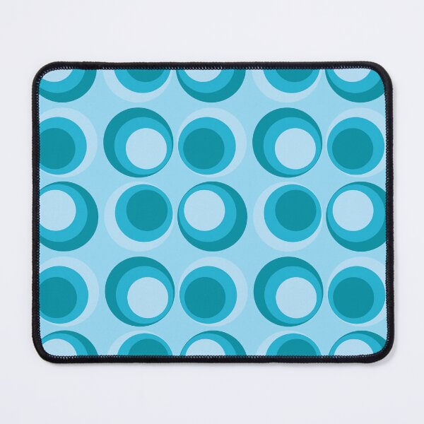 Item preview, Blue Retro Circles Pattern – Classic & Timeless  designed and sold by CreaTwinkles.