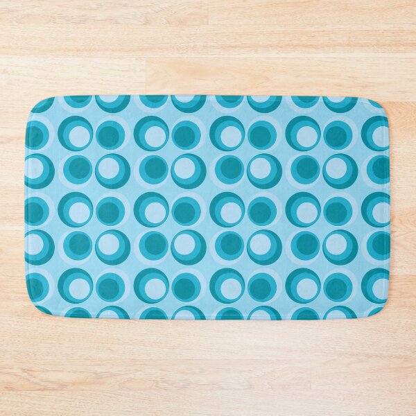 Item preview, Blue Retro Circles Pattern – Classic & Timeless  designed and sold by CreaTwinkles.