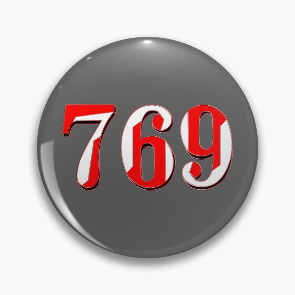 Item preview, number seven hundred and sixty-nine digit 769 order sequence team member age designed and sold by 4rpixs.