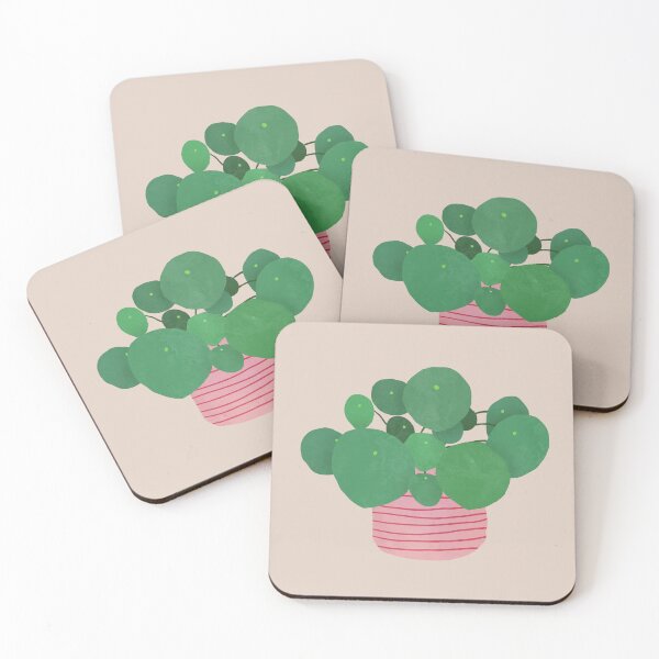 Item preview, pilea planta de interior rosa polvoriento designed and sold by alienrabbit.