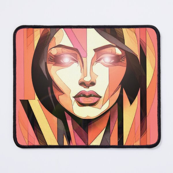 Item preview, abstract womens face 2024 cubism artwork tileartwork designed and sold by tileartwork.